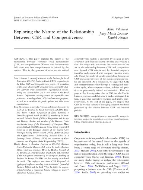 Exploring the Relationship Between